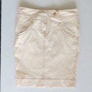 🔴CLEARANCE🔴 Size 0 LaRok Cream Textured Skirt